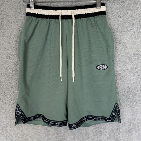 Nike Shorts Mens S Green Dri-FIT DNA Basketball Pockets Drawstring - Picture 1 of 7